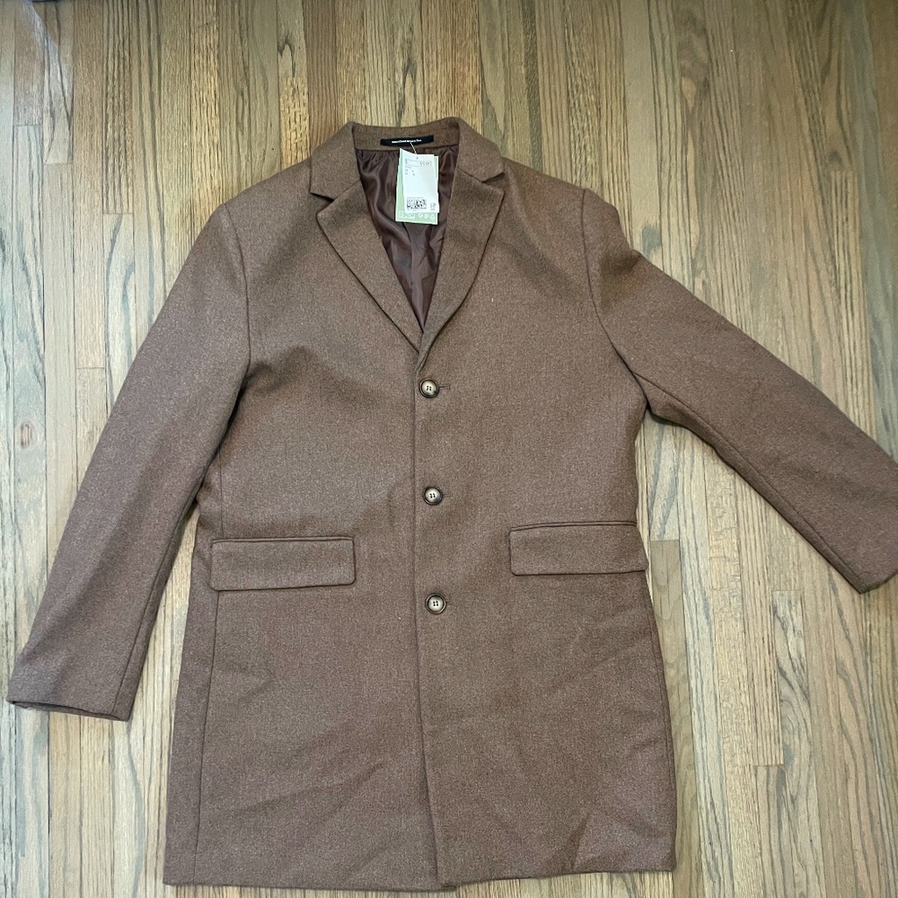 H & M  Brown Topcoat